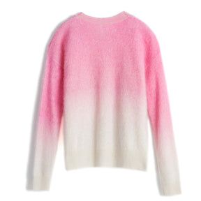 100% cashmere sweater brushed round neck pullover