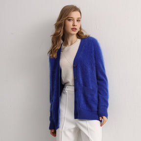 100% Brushed Cashmere cardigan