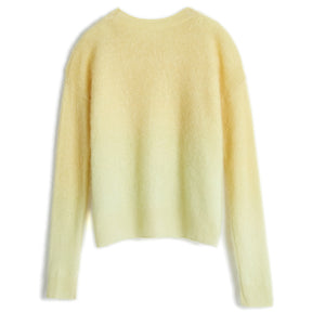 100% cashmere sweater brushed round neck pullover