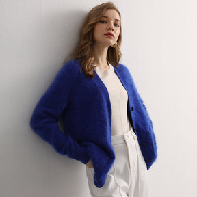 100% Brushed Cashmere cardigan