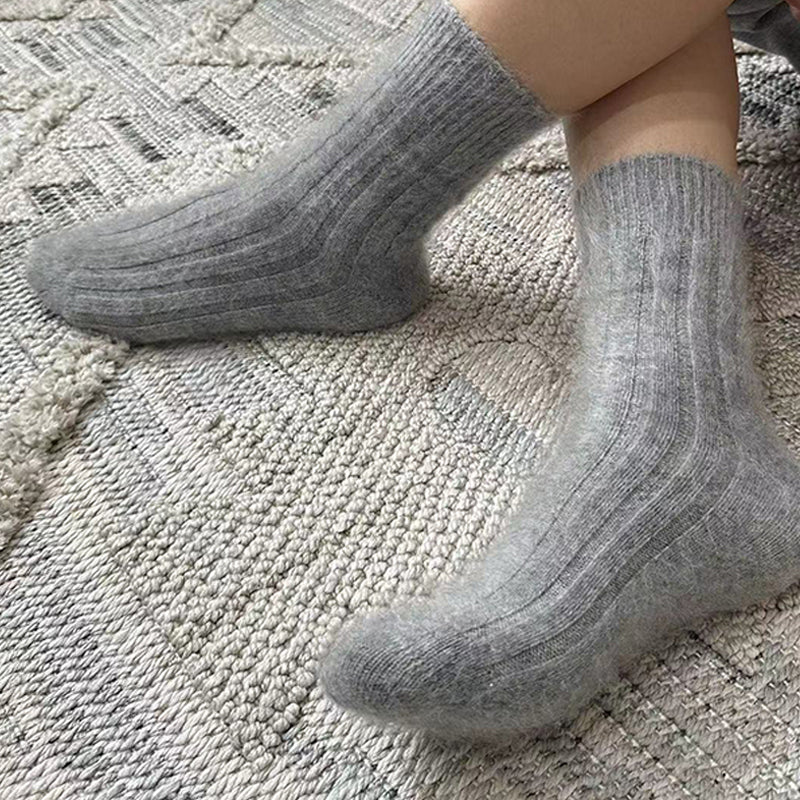 brushed cashmere socks