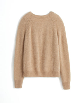 Brushed Cashmere Short Cardigan Sweater