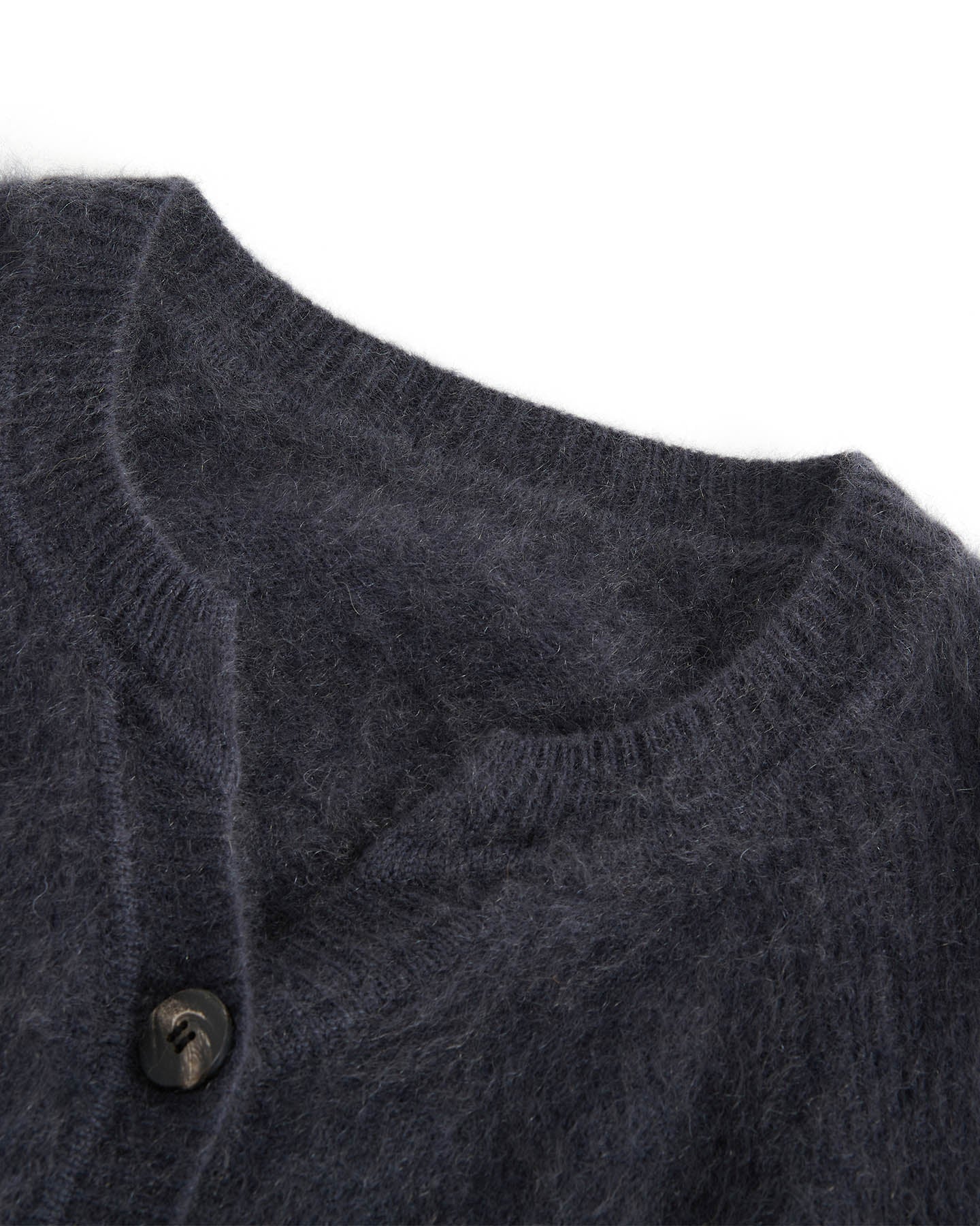 Brushed Cashmere Short Cardigan Sweater