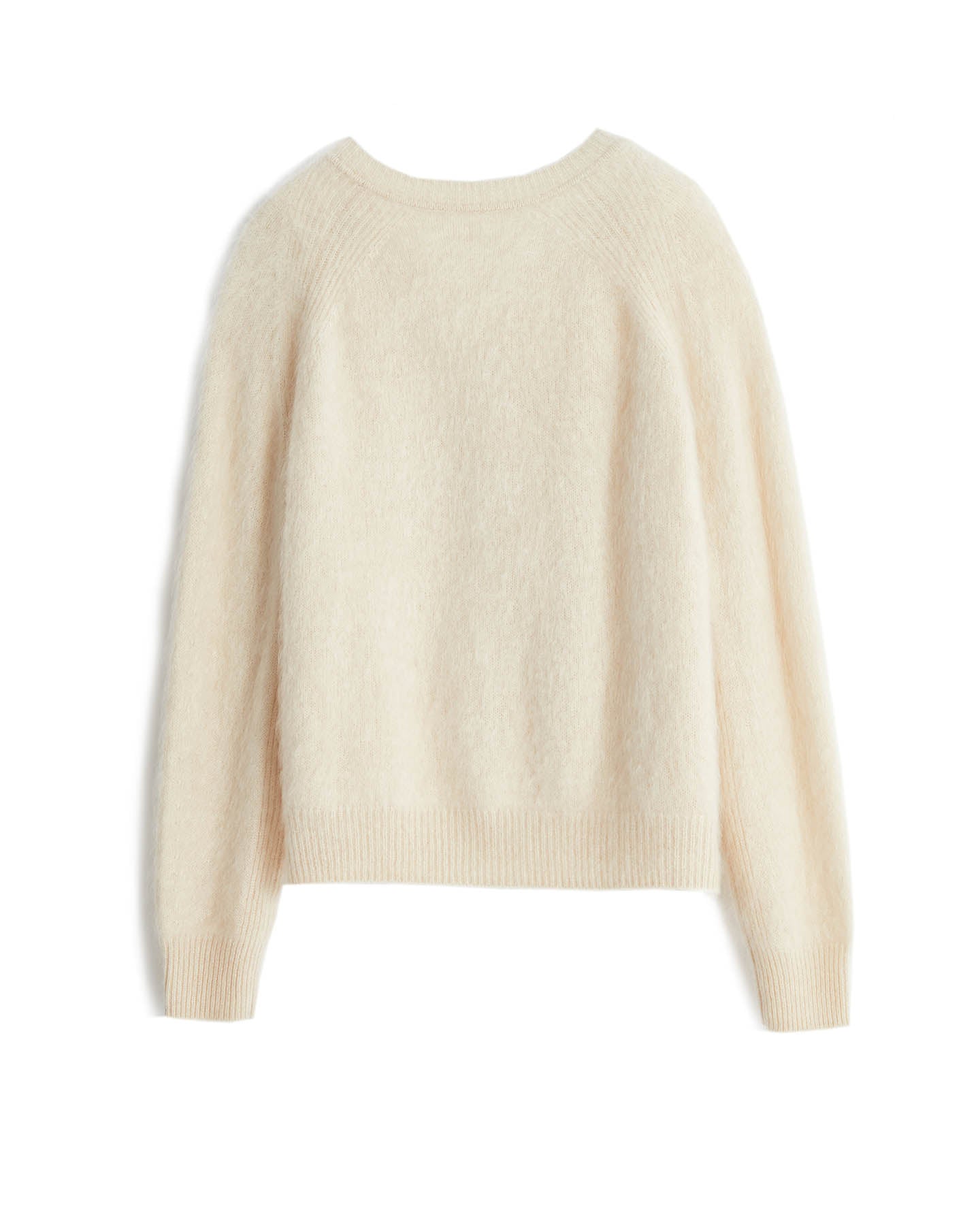 Brushed Cashmere Short Cardigan Sweater