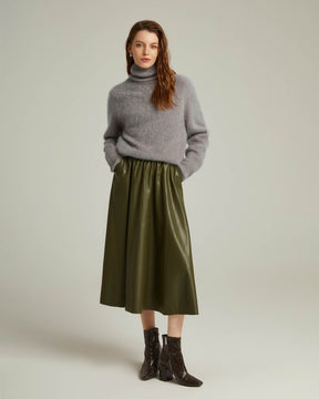 Bushed Cashmere Turtleneck Pullover Sweater