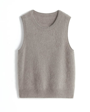 Bushed Cashmere Vest Sweater