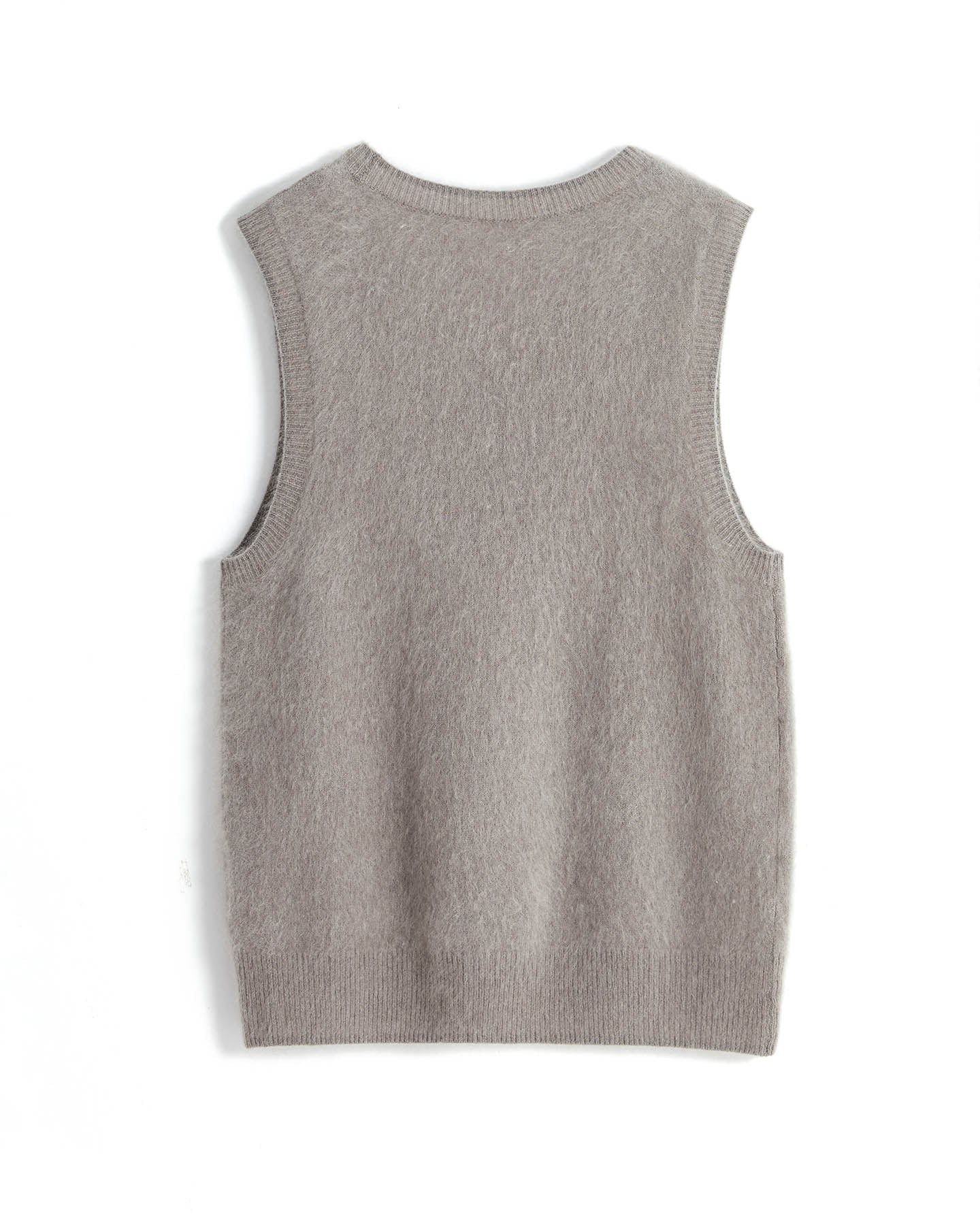 Bushed Cashmere Vest Sweater