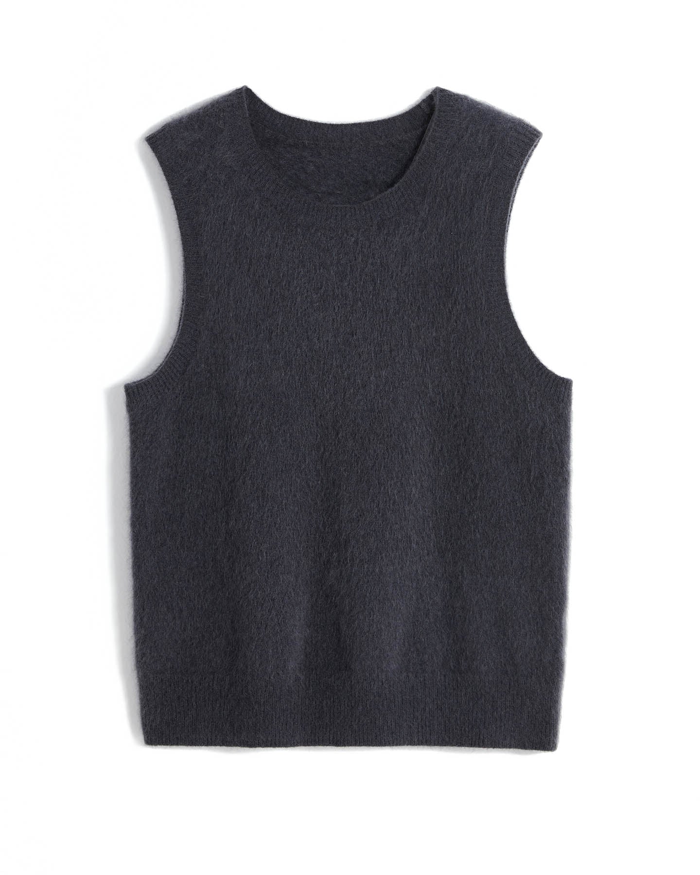 Bushed Cashmere Vest Sweater