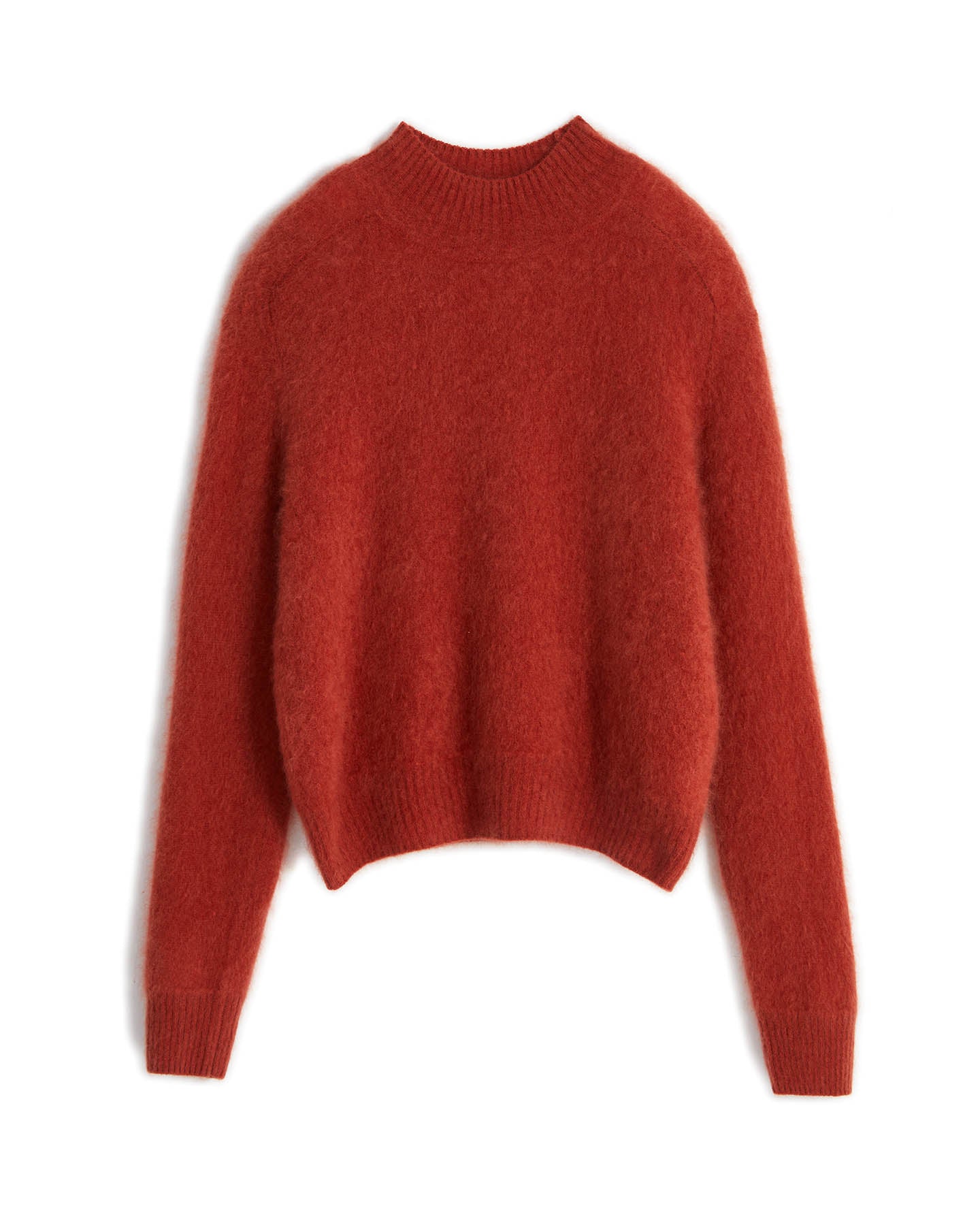 Semi-Turtleneck Pullover Sweater