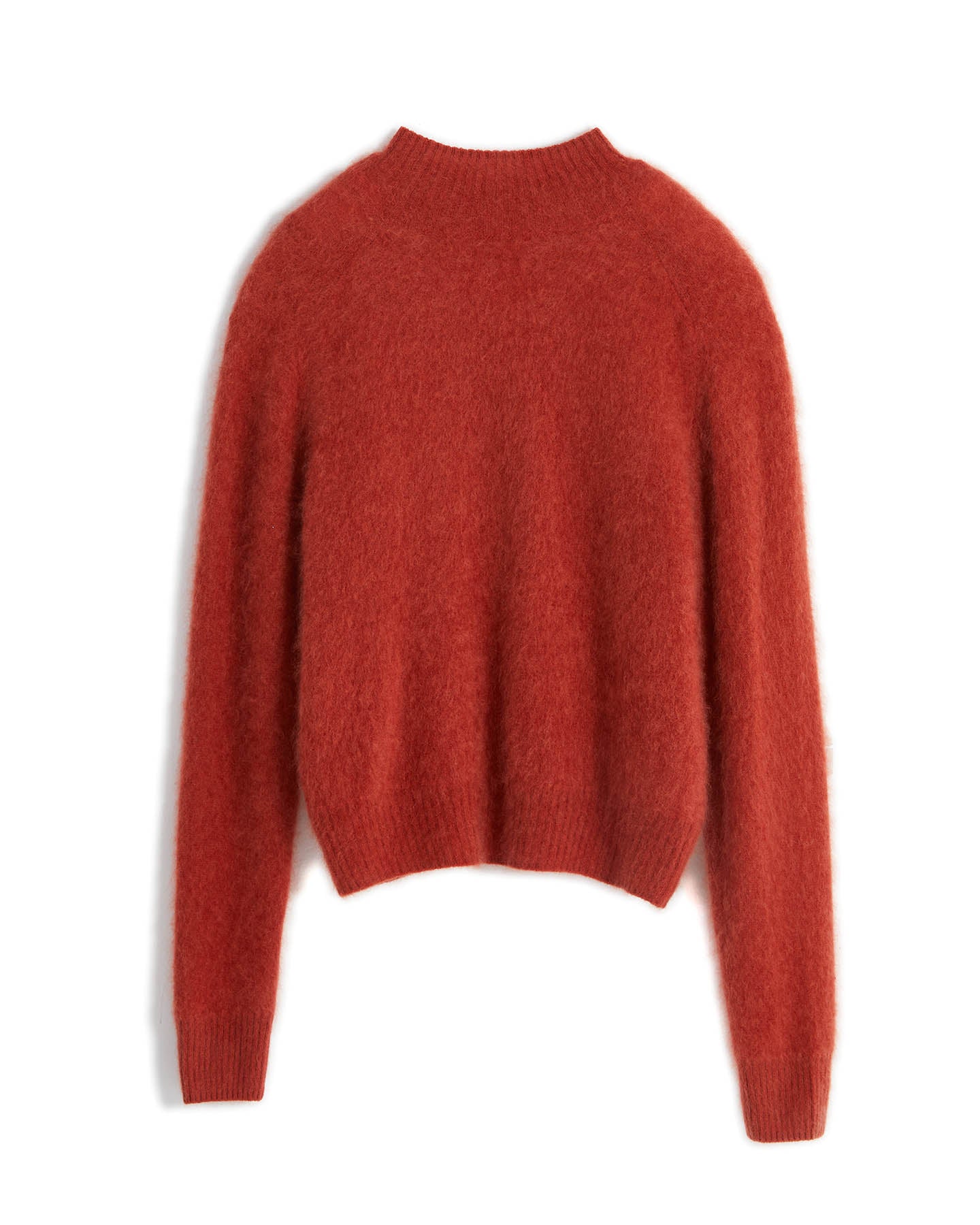 Semi-Turtleneck Pullover Sweater