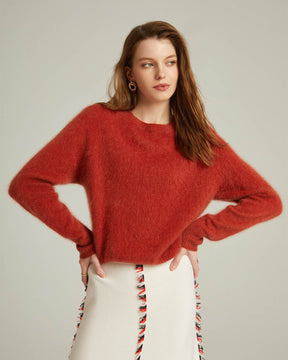 Round Neck Cashmere Pullover Sweater