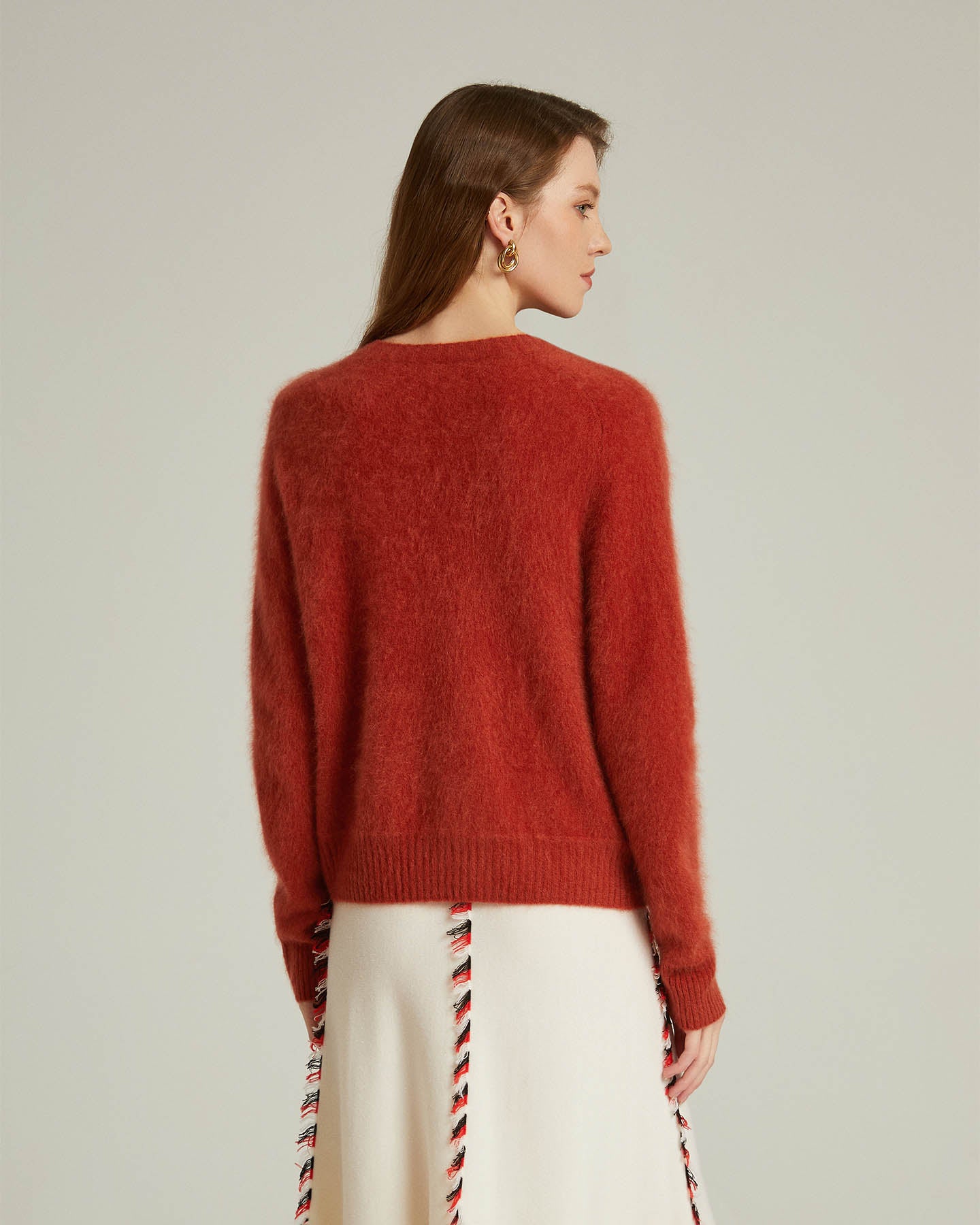 Round Neck Cashmere Pullover Sweater